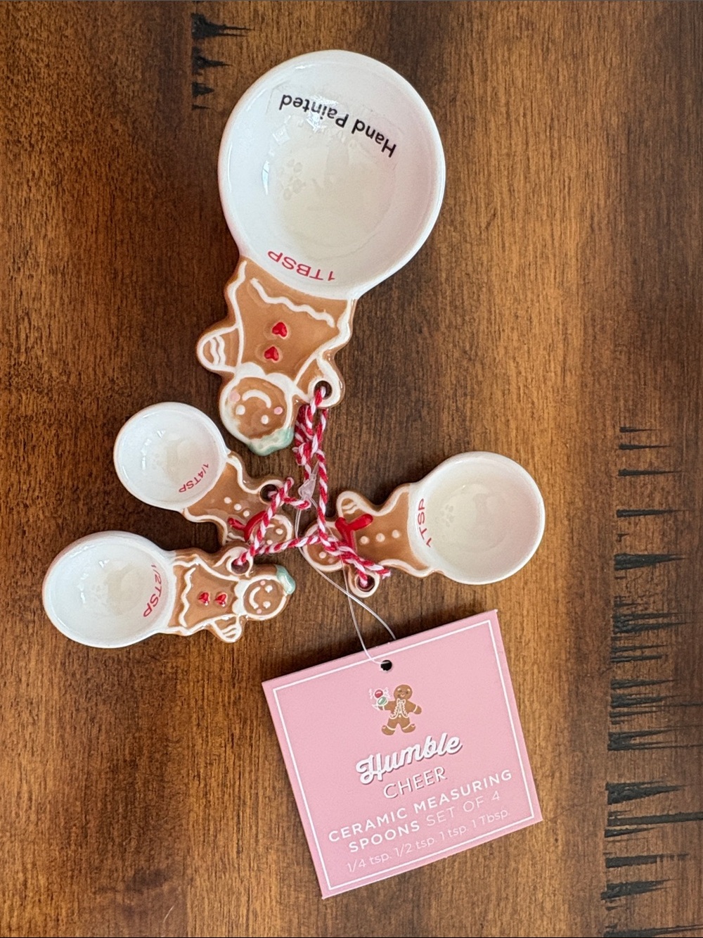 Gingerbread Ceramic Measuring Spoons